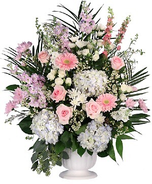 CONSOLING PASTELS  Sympathy Arrangement