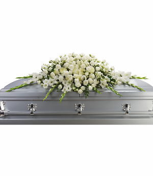 LOVE'S PURITY Casket Flowers     T535-1A