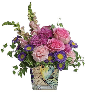 A WILD BEAUTY in Butterfly Glass Cube